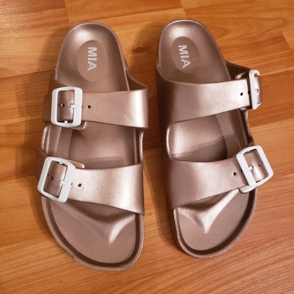 mia rose gold sandals